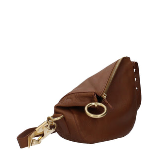 Burberry Brown Leather Medium Crossbody Bag with Hazelnut Accents