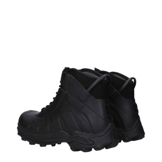 Givenchy Black Cotton Ankle Boots
