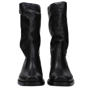 Isabel Marant Black Leather Ankle Boots