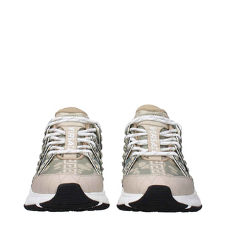 Versace Green Fabric Low Tops