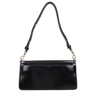 Tory Burch Elegant Black Leather Shoulder Bag