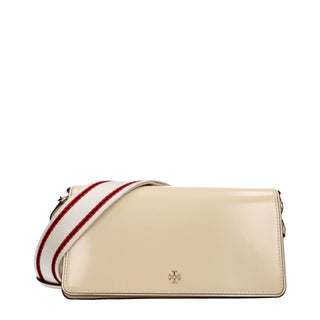 Tory Burch Beige Patent Leather Crossbody Bag