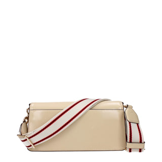 Tory Burch Beige Patent Leather Crossbody Bag