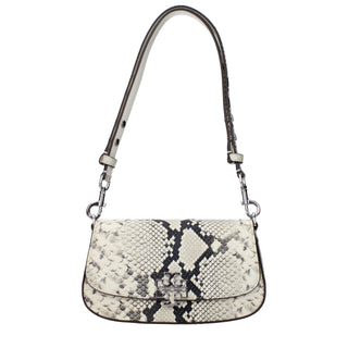 Tory Burch White Leather Adjustable Shoulder Bag