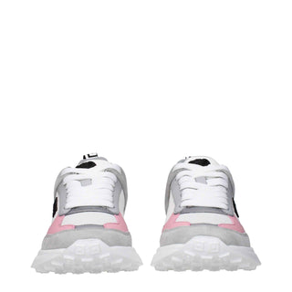 Versace White Fabric Sneakers
