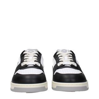 Versace White Leather Low Tops