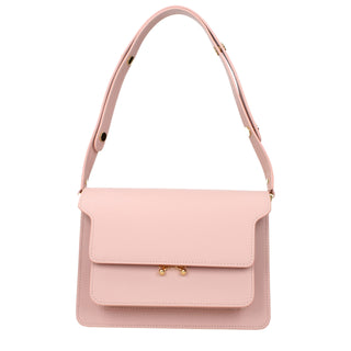 Marni Pink Leather Adjustable Shoulder Bag