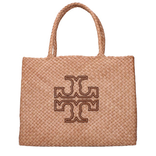 Tory Burch Pink Leather Shoulder Bag with Removable Inner Clutch