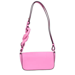 JW Anderson Pink Leather Shoulder Bag with Adjustable Handle