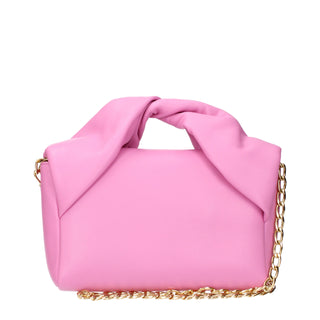 Jw Anderson Pink Leather Handbag with Removable Shoulder Strap