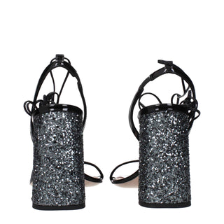 Miu Miu Black Leather Platforms