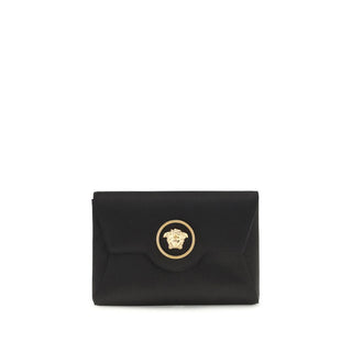 Versace La Medusa Leather Shoulder Bag