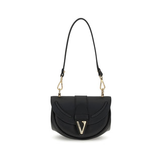 Versace Virtus Small Shoulder Bag in Calf Leather