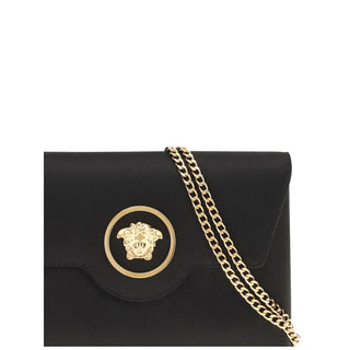 Versace La Medusa Leather Shoulder Bag