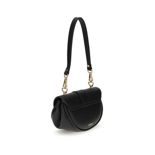 Versace Virtus Small Shoulder Bag in Calf Leather