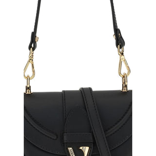 Versace Virtus Small Shoulder Bag in Calf Leather