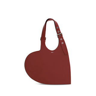 Coperni Red Leather Belt Heart Shoulder Bag