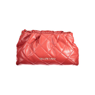 Mario Valentino Red Polyethylene Handbag with Adjustable Strap