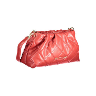 Mario Valentino Red Polyethylene Handbag with Adjustable Strap