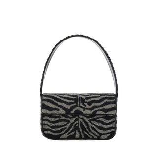 Staud Tommy Beaded Appliqué Shoulder Bag