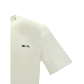 ZEGNA White Cotton T-Shirt