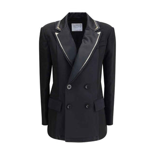 Sacai Double-breasted Blazer with double revers
