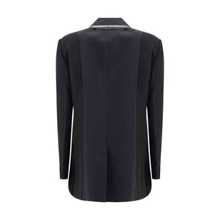 Sacai Double-breasted Blazer with double revers