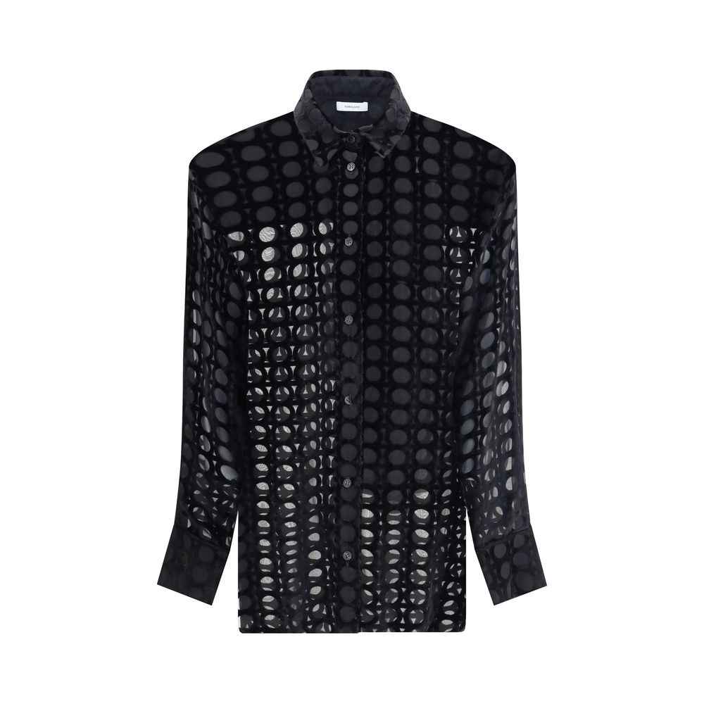 Ferragamo Velvet devoré Shirt