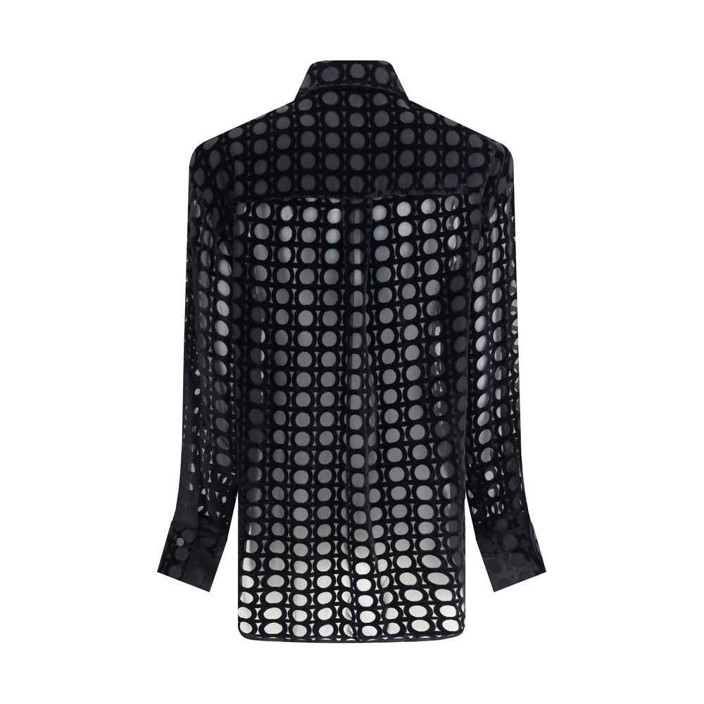 Ferragamo Velvet devoré Shirt