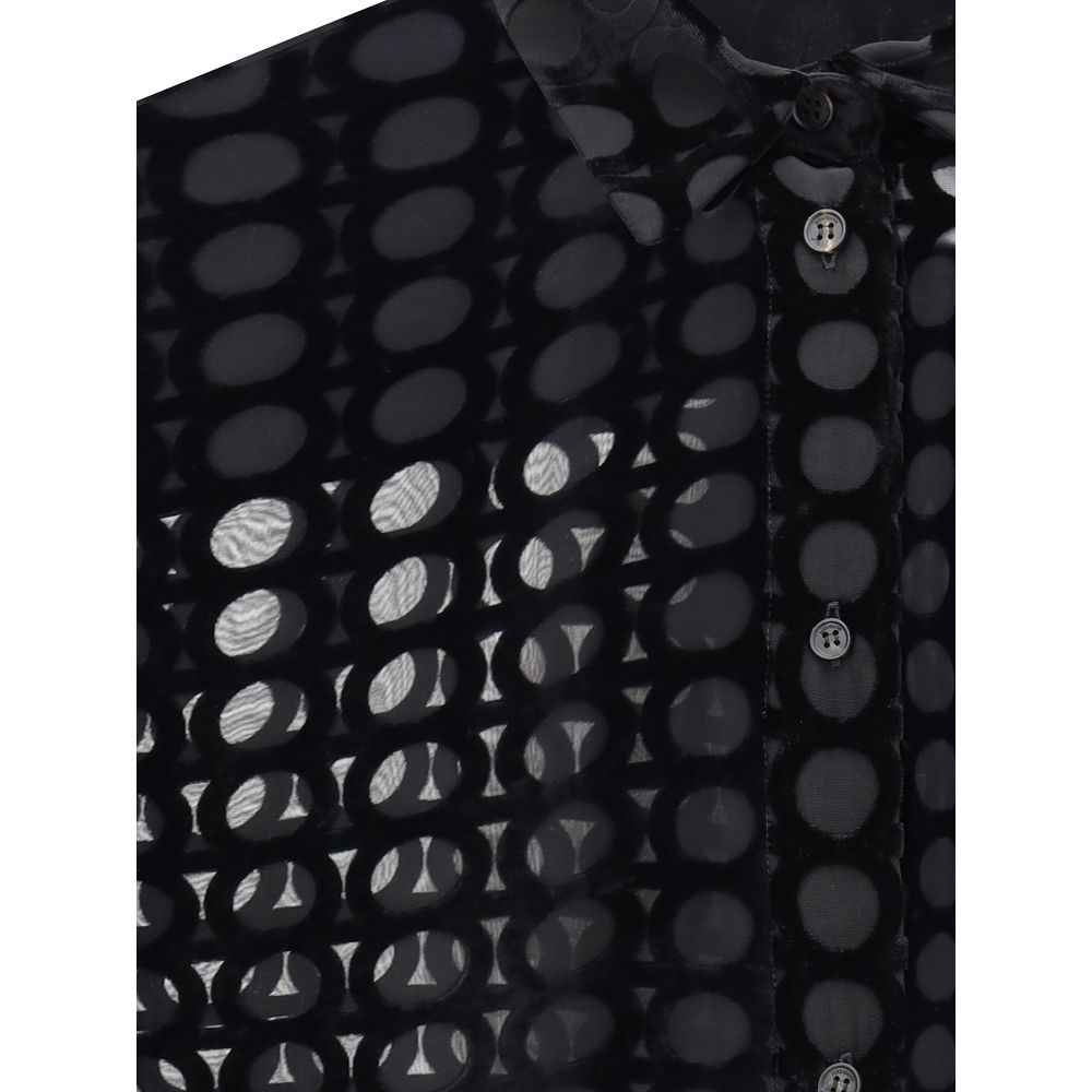Ferragamo Velvet devoré Shirt