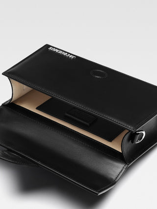Jacquemus Le Grand Bambino Black Leather Bag