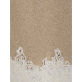 Fabiana Filippi Wool and lace Midi Skirt