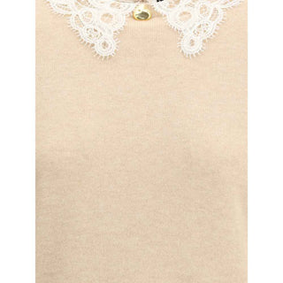 Fabiana Filippi Lace collar Sweater