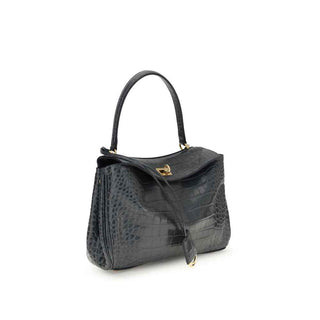 Balenciaga Rodeo Shoulder Bag in crocodile-print leather
