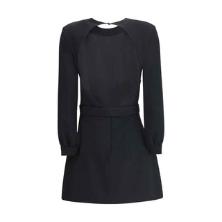 Saint Laurent Sablè mini Dress with cut nude back