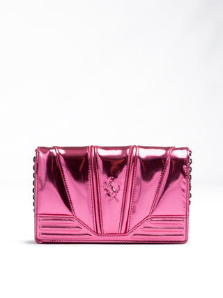 Ferrari Metal Pink GT Patent Leather Chain Bag
