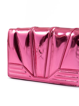 Ferrari Metal Pink GT Patent Leather Chain Bag