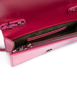 Ferrari Metal Pink GT Patent Leather Chain Bag