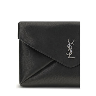 Saint Laurent Cassandre Large Envelope Clutch Bag in Calf Leather
