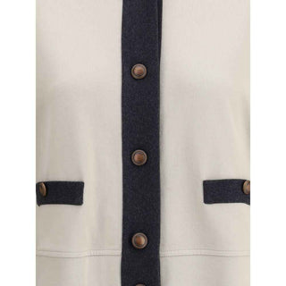 Brunello Cucinelli Gray Cotton Cardigan