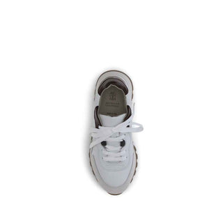 Brunello Cucinelli Leather Sneakers with shiny details