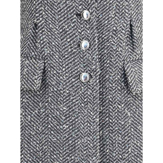 Alessandra Rich Tweed long Coat