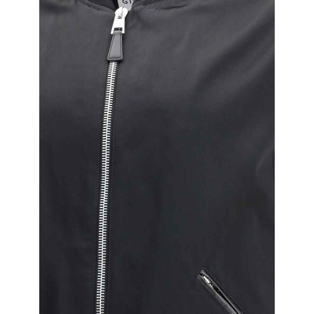 Givenchy Leather and satin bomber Jacket