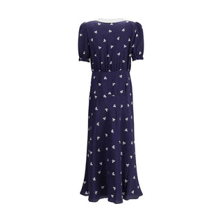 Alessandra Rich Bow patterned Dress