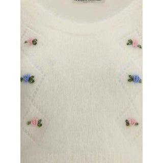 Alessandra Rich Short sleeve mohair Sweater