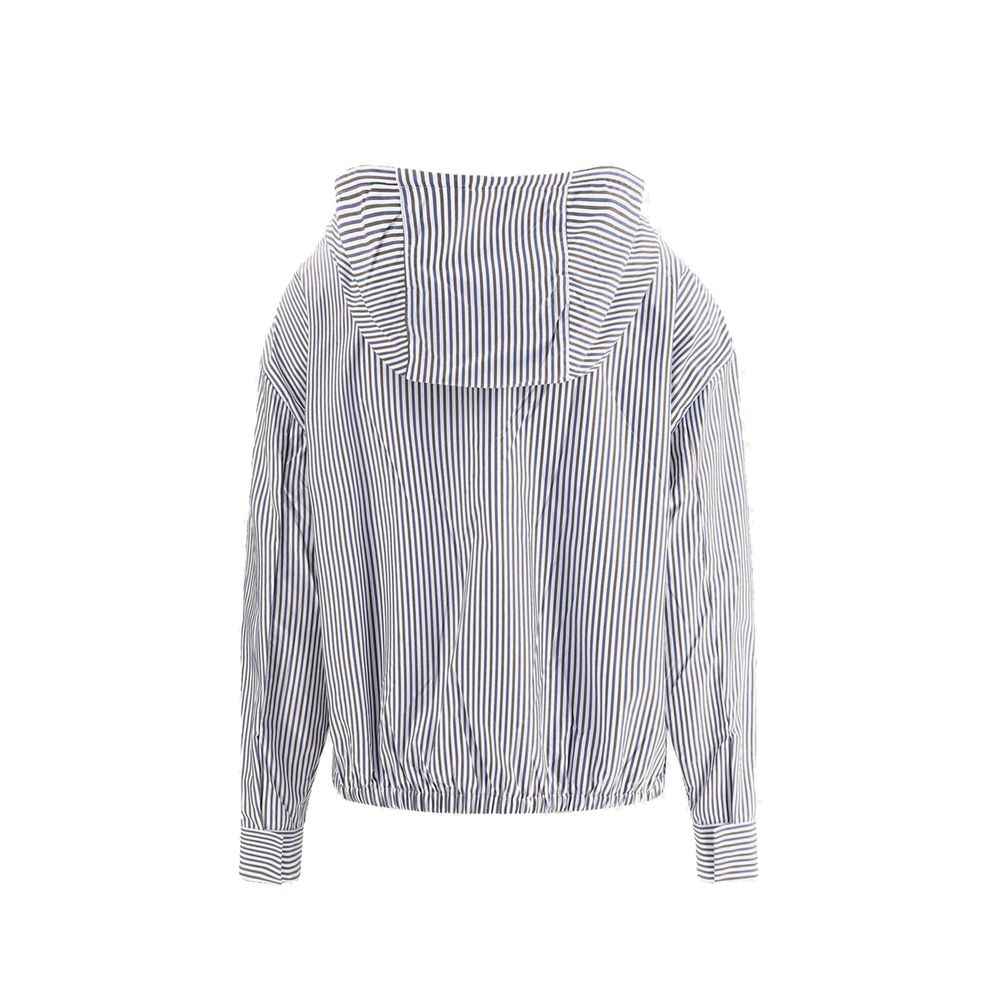 Prada Striped hooded Jacket