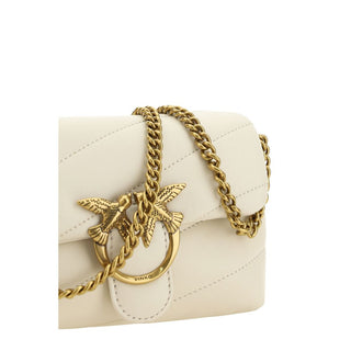 PINKO Love Baby Quilted Shoulder Bag in Calfskin