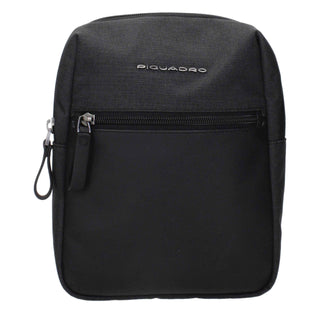 Piquadro Black Fabric Crossbody Bags