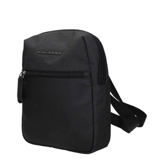 Piquadro Black Fabric Crossbody Bags
