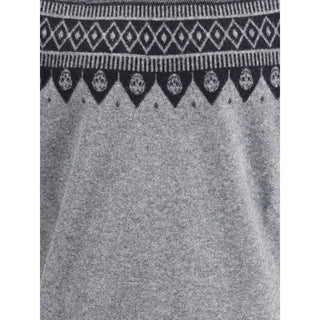 Alexander McQueen Jacquard pattern with skulls Sweater